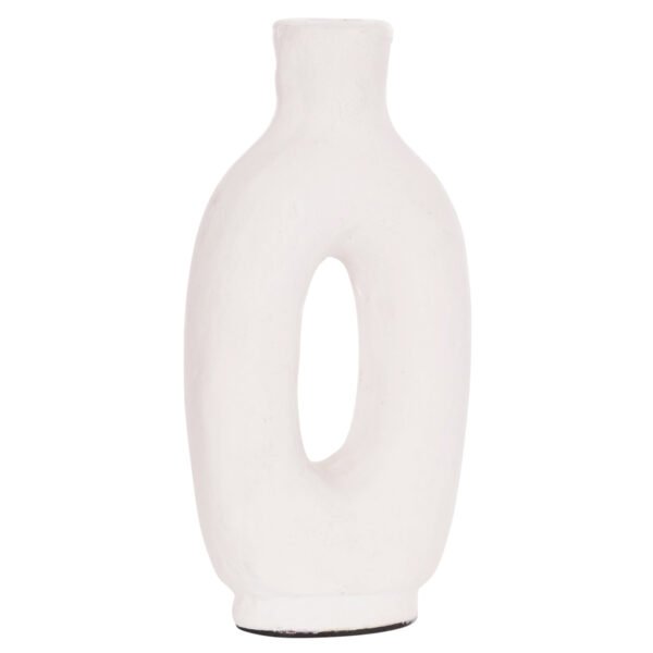 ΔΙΑΚΟΣΜΗΤΙΚΟ ΒΑΖΟ ΣΕΙΡΑ CLAYVON HM4409 ΤΕΡΑΚΟΤΑ ΣΕ ΛΕΥΚΟ 10x5x21Υεκ.