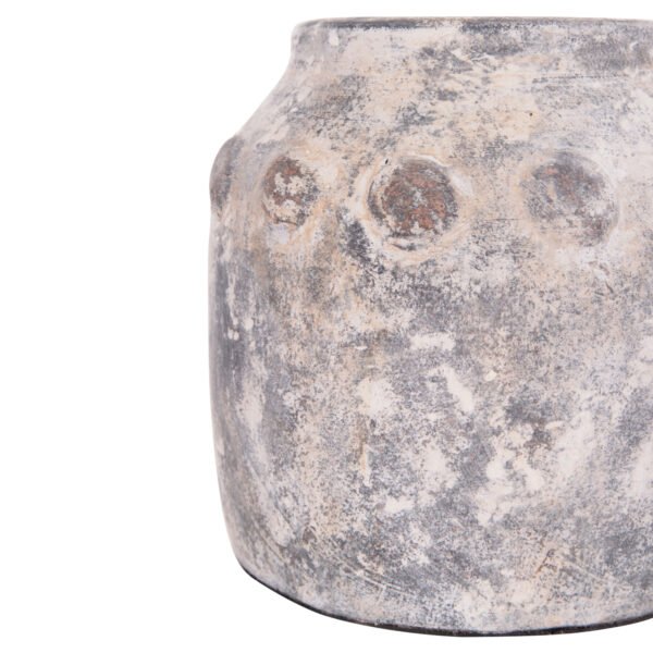 ΔΙΑΚΟΣΜΗΤΙΚΟ ΕΠΙΤΡΑΠΕΖΙΟ ΒΑΖΟ VERMO HM4392 ΤΕΡΑΚΟΤΑ ΣΕ ΓΚΡΙ Φ20x19Υεκ. - Image 3