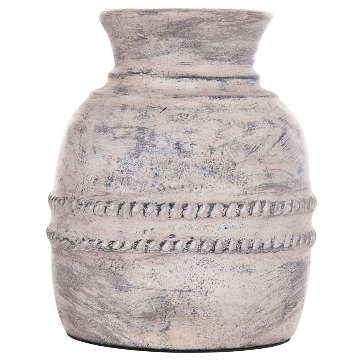 ΔΙΑΚΟΣΜΗΤΙΚΟ ΕΠΙΤΡΑΠΕΖΙΟ ΒΑΖΟ VERMO HM4393 ΤΕΡΑΚΟΤΑ ΣΕ ΑΝΟΙΧΤΟ ΓΚΡΙ Φ21x25Υεκ. - Image 3