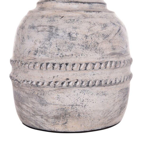 ΔΙΑΚΟΣΜΗΤΙΚΟ ΕΠΙΤΡΑΠΕΖΙΟ ΒΑΖΟ VERMO HM4393 ΤΕΡΑΚΟΤΑ ΣΕ ΑΝΟΙΧΤΟ ΓΚΡΙ Φ21x25Υεκ. - Image 6