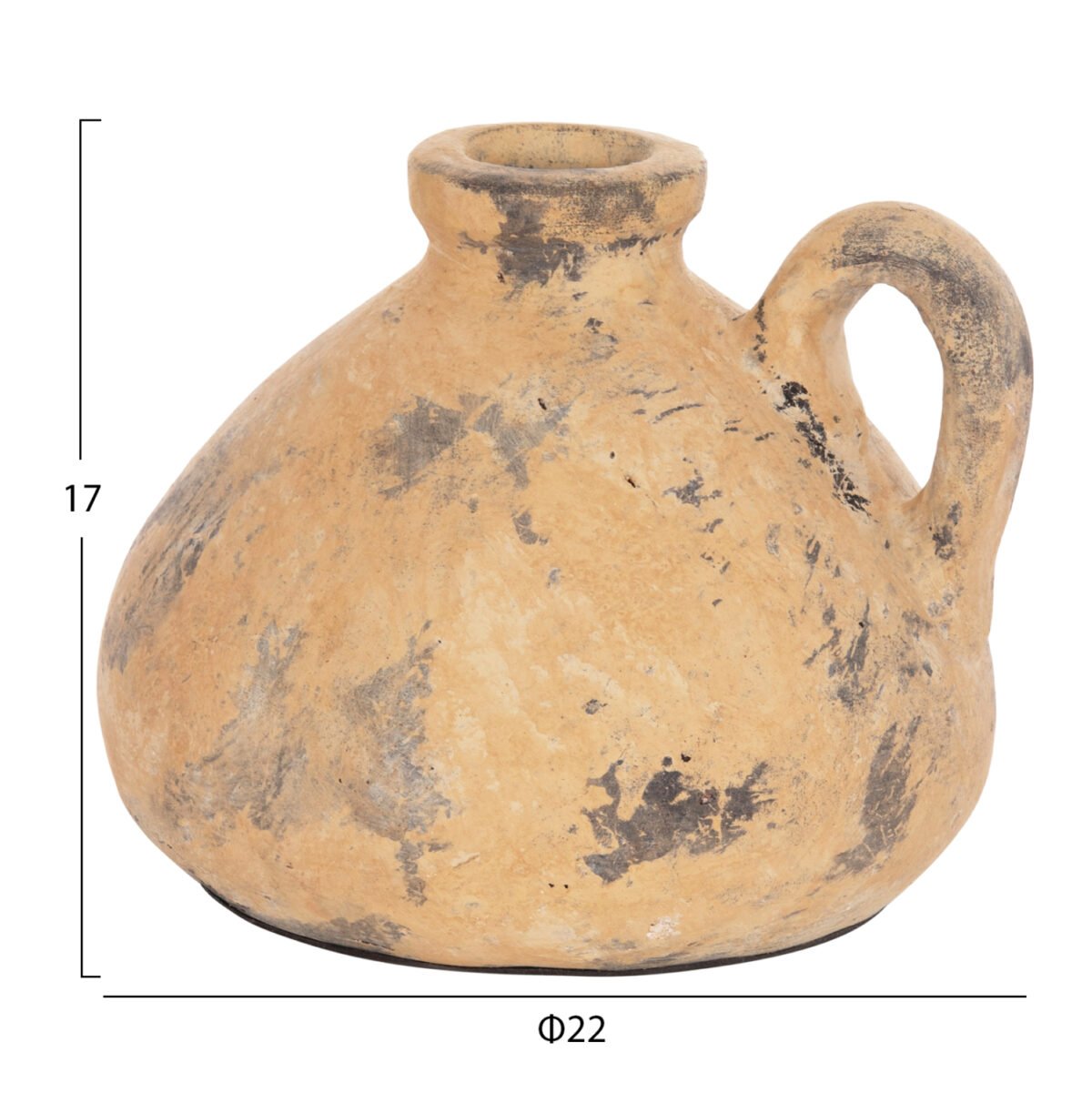 ΔΙΑΚΟΣΜΗΤΙΚΟ ΕΠΙΤΡΑΠΕΖΙΟ ΒΑΖΟ VERMO HM4394 ΤΕΡΑΚΟΤΑ ΣΕ ΜΠΕΖ Φ22x17Υεκ. - Image 2