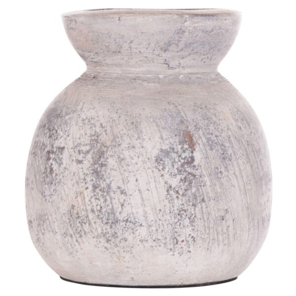 ΔΙΑΚΟΣΜΗΤΙΚΟ ΕΠΙΤΡΑΠΕΖΙΟ ΒΑΖΟ VERMO HM4396 ΤΕΡΑΚΟΤΑ ΣΕ ΑΝΟΙΧΤΟ ΓΚΡΙ Φ18x19Υεκ. - Image 3