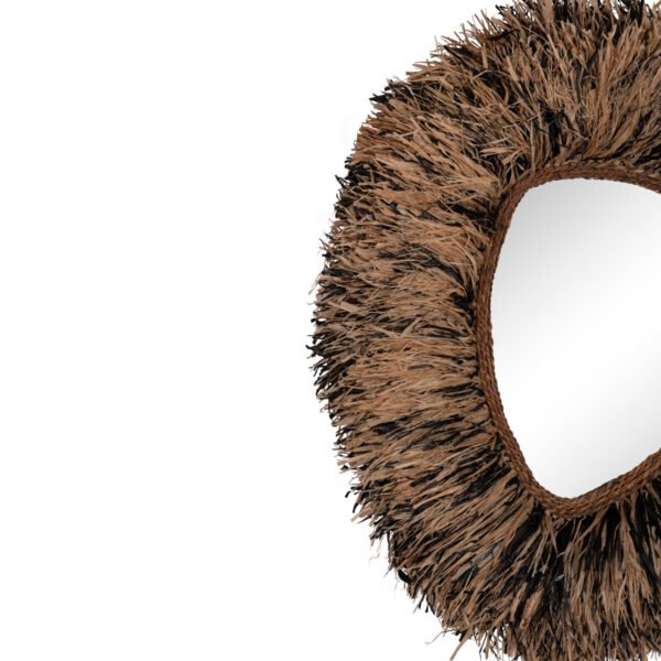 ΔΙΑΚΟΣΜΗΤΙΚΟΣ ΚΑΘΡΕΠΤΗΣ ΤΟΙΧΟΥ GRESSO HM4712 ΙΝΕΣ ΜΠΑΝΑΝΑΣ ΦΥΣΙΚΟ-ΜΑΥΡΟ 90x100Υεκ - Image 5