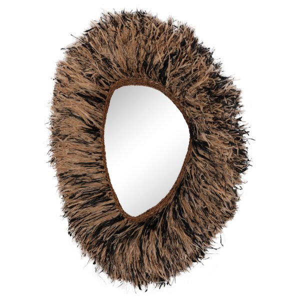 ΔΙΑΚΟΣΜΗΤΙΚΟΣ ΚΑΘΡΕΠΤΗΣ ΤΟΙΧΟΥ GRESSO HM4712 ΙΝΕΣ ΜΠΑΝΑΝΑΣ ΦΥΣΙΚΟ-ΜΑΥΡΟ 90x100Υεκ - Image 7