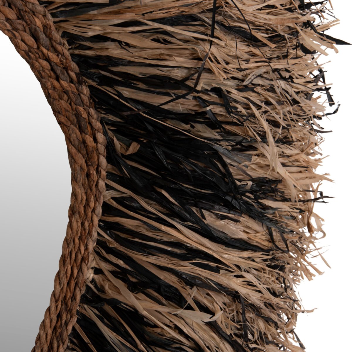 ΔΙΑΚΟΣΜΗΤΙΚΟΣ ΚΑΘΡΕΠΤΗΣ ΤΟΙΧΟΥ GRESSO HM4712 ΙΝΕΣ ΜΠΑΝΑΝΑΣ ΦΥΣΙΚΟ-ΜΑΥΡΟ 90x100Υεκ - Image 8