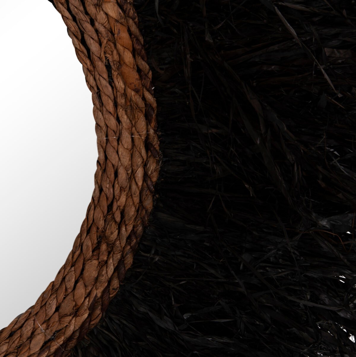 ΔΙΑΚΟΣΜΗΤΙΚΟΣ ΚΑΘΡΕΠΤΗΣ ΤΟΙΧΟΥ ΣΤΡΟΓΓΥΛΟΣ BRENNO HM4713 ΙΝΕΣ ΜΠΑΝΑΝΑΣ ΜΑΥΡΟ Φ80εκ - Image 4