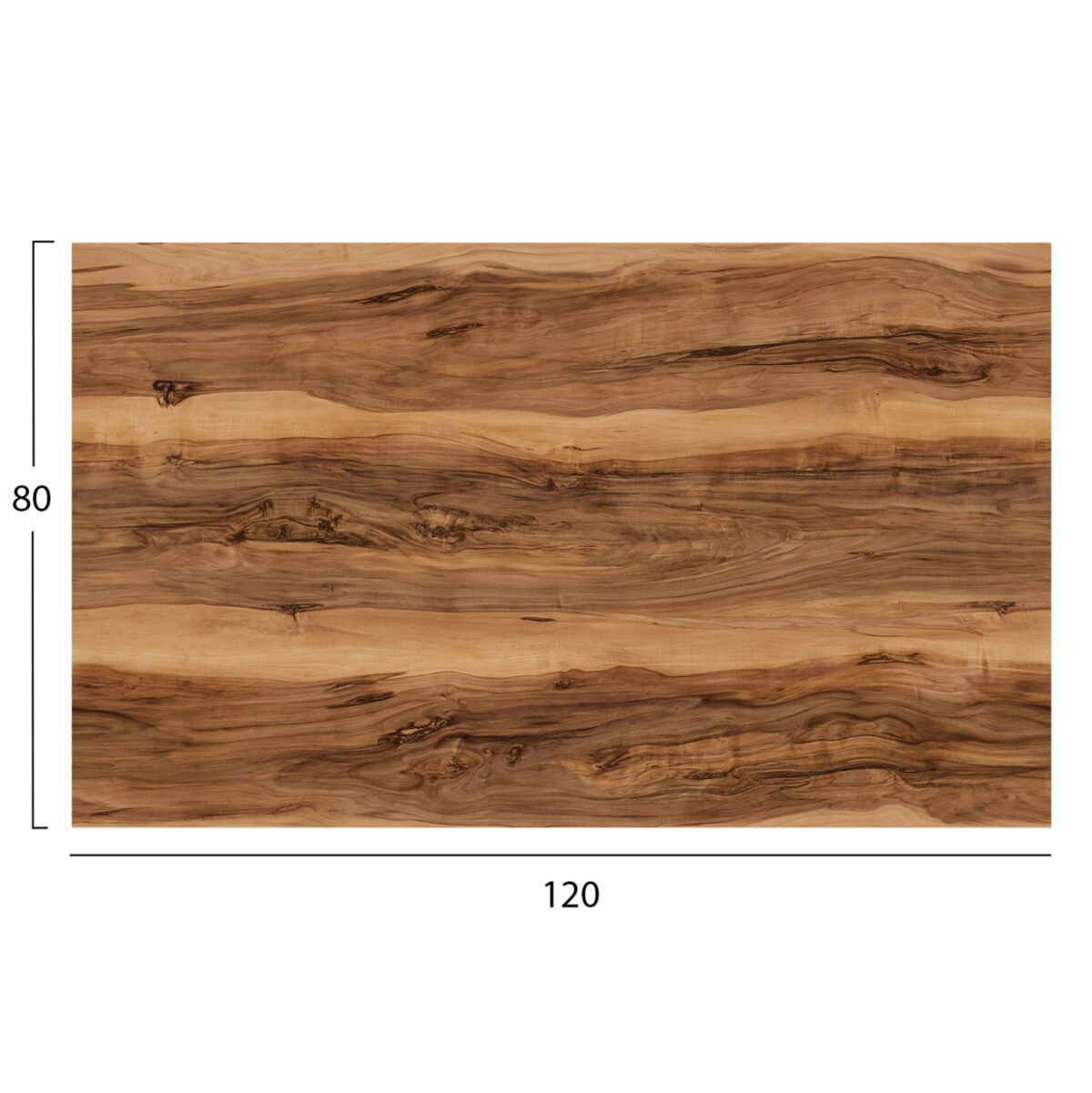 ΕΠΙΦΑΝΕΙΑ ΤΡΑΠΕΖΙΟΥ HPL ΟΡΘΟΓΩΝΙΑ HM5840.30 INDIAN SHEESHAM 120x80εκ. - Image 2