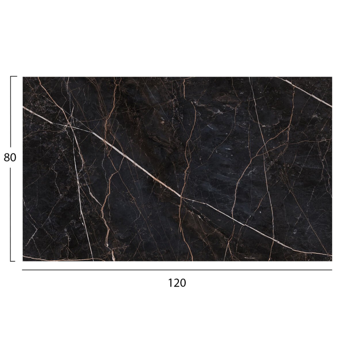 ΕΠΙΦΑΝΕΙΑ ΤΡΑΠΕΖΙΟΥ HPL ΟΡΘΟΓΩΝΙΑ HM5840.34 BLACK MARBLE 120x80εκ. - Image 2