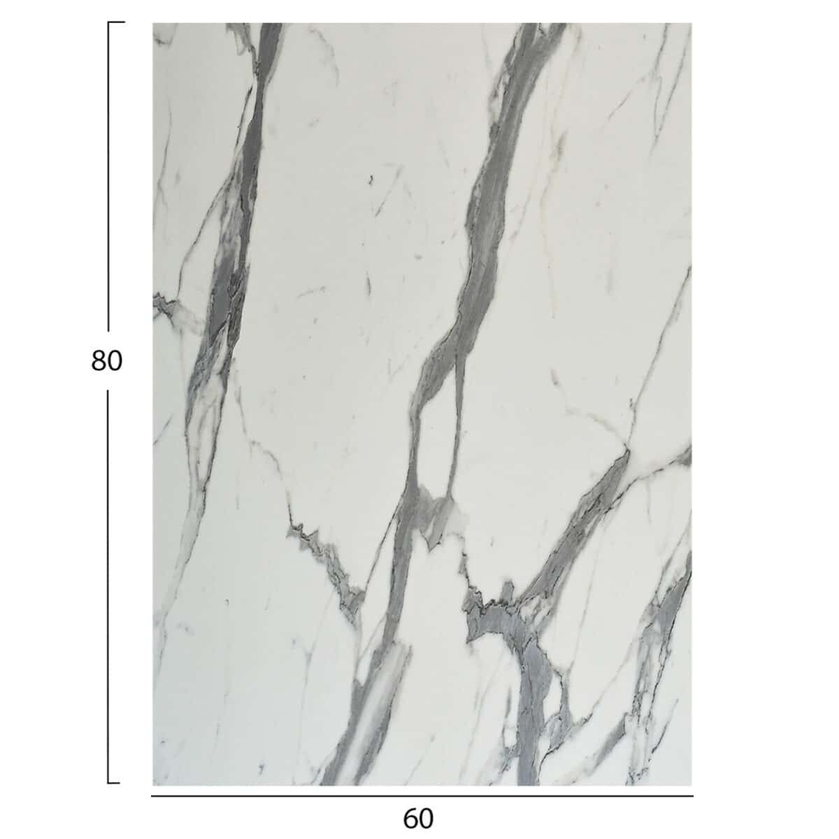 ΕΠΙΦΑΝΕΙΑ ΤΡΑΠΕΖΙΟΥ HPL ΟΡΘΟΓΩΝΙΑ HM6350.31 ΛΕΥΚΟ ΜΑΡΜΑΡΟ 60x80εκ. - Image 2