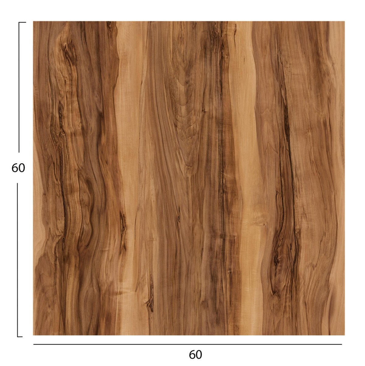 ΕΠΙΦΑΝΕΙΑ ΤΡΑΠΕΖΙΟΥ HPL ΤΕΤΡΑΓΩΝΗ HM5837.30 INDIAN SHEESHAM 60x60εκ. - Image 2