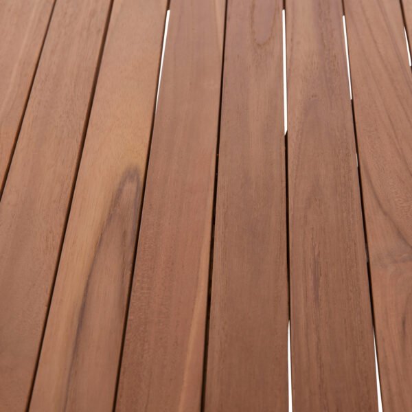 ΕΠΙΦΑΝΕΙΑ ΤΡΑΠΕΖΙΟΥ ΣΤΡΟΓΓΥΛΗ HM18133 ΞΥΛΟ TEAK--ΦΥΣΙΚΟ Φ70x4(πάχος)εκ. - Image 4