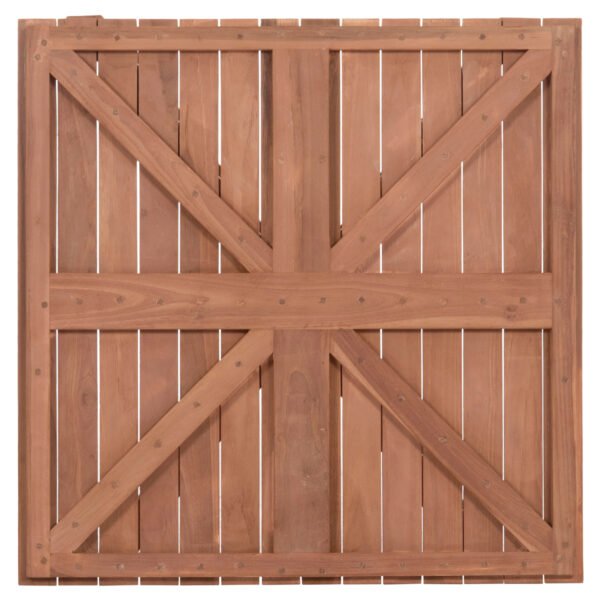 ΕΠΙΦΑΝΕΙΑ ΤΡΑΠΕΖΙΟΥ ΤΕΤΡΑΓΩΝΗ HM18136 ΞΥΛΟ TEAK--ΦΥΣΙΚΟ 70x70x4(πάχος)εκ. - Image 8