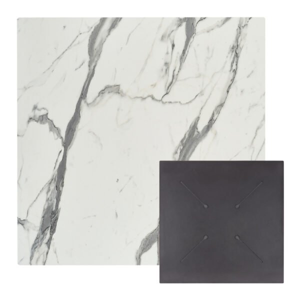 ΕΠΙΦΑΝΕΙΑ ΤΡΑΠΕΖΙΟΥ ΤΕΤΡΑΓΩΝΗ HPL HM5839.31 WHITE MARBLE 80x80εκ