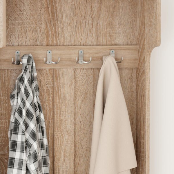 ΕΠΙΠΛΟ ΕΙΣΟΔΟΥ KAYLOR HM2474.01 ΜΕ ΚΡΕΜΑΣΤΡΕΣ&ΑΠΟΘ.ΧΩΡΟ- MDF ΣΕ ΣΟΝΑΜΑ 65x34x180Υεκ - Image 8