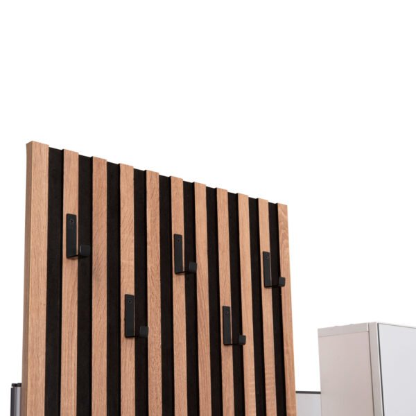 ΕΠΙΠΛΟ ΕΙΣΟΔΟΥ ΜΕ ΚΑΘΡΕΠΤΗ MYLES HM18080.01 ΜΕΛΑΜΙΝΗ ΣΟΝΑΜΑ-ΛΕΥΚΟ 100x37x200Υεκ - Image 8