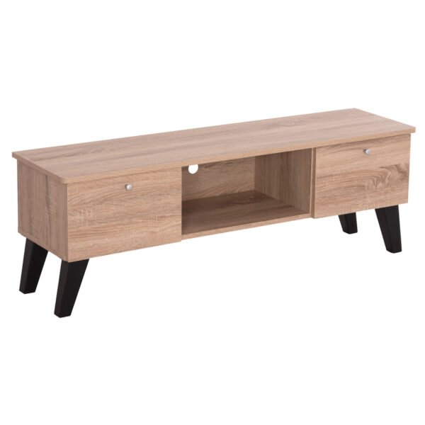 ΕΠΙΠΛΟ ΤΗΛΕΟΡΑΣΗΣ IREN HM2481.01 ΜΕΛΑΜΙΝΗ ΣΕ SONAMA OAK-ΜΑΥΡΟ 120x32