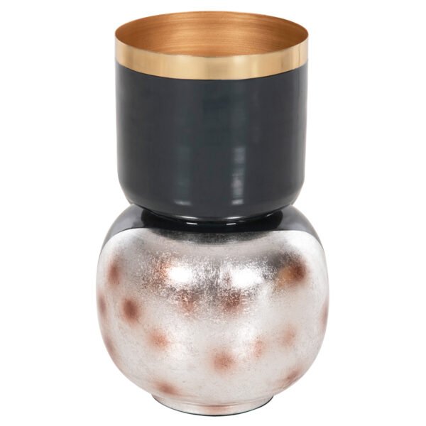 ΕΠΙΤΡΑΠΕΖΙΟ ΔΙΑΚΟΣΜΗΤΙΚΟ BAZO LINGON HM4233.05 ΜΕΤΑΛΛΟ ΜΠΛΕ ΑΝΘΡΑΚΙ-ΑΣΗΜΙ Φ21x37