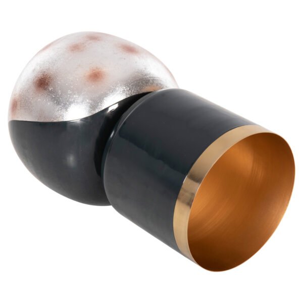 ΕΠΙΤΡΑΠΕΖΙΟ ΔΙΑΚΟΣΜΗΤΙΚΟ BAZO LINGON HM4233.05 ΜΕΤΑΛΛΟ ΜΠΛΕ ΑΝΘΡΑΚΙ-ΑΣΗΜΙ Φ21x37,5Υ - Image 6