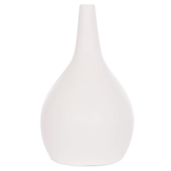 ΕΠΙΤΡΑΠΕΖΙΟ ΔΙΑΚΟΣΜΗΤΙΚΟ ΒΑΖΟ DENI HM4663.02L FIBER CEMENT ΣΕ ΛΕΥΚΟ--Φ26x39Υεκ - Image 3