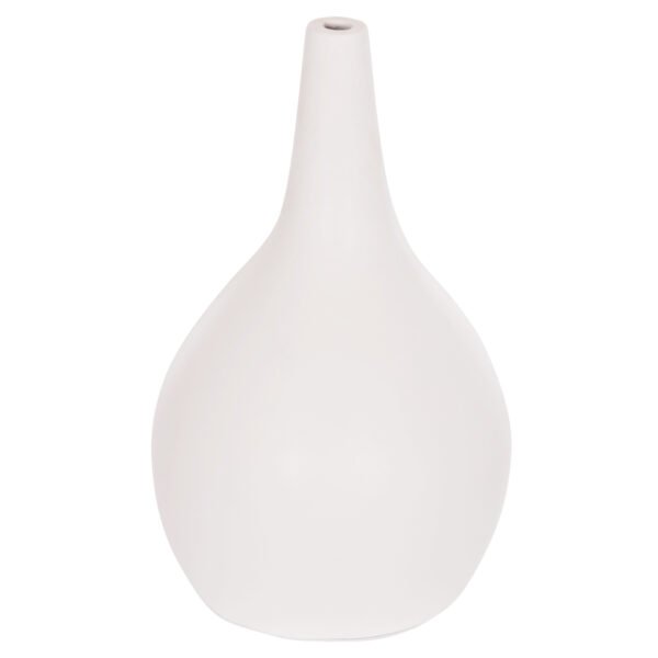 ΕΠΙΤΡΑΠΕΖΙΟ ΔΙΑΚΟΣΜΗΤΙΚΟ ΒΑΖΟ DENI HM4663.02L FIBER CEMENT ΣΕ ΛΕΥΚΟ--Φ26x39Υεκ