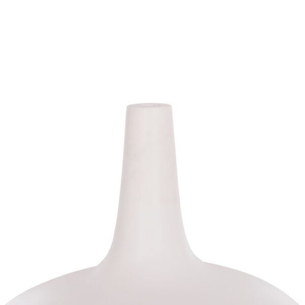 ΕΠΙΤΡΑΠΕΖΙΟ ΔΙΑΚΟΣΜΗΤΙΚΟ ΒΑΖΟ DENI HM4663.02M FIBER CEMENT ΣΕ ΛΕΥΚΟ--Φ30x29.5Υεκ - Image 4