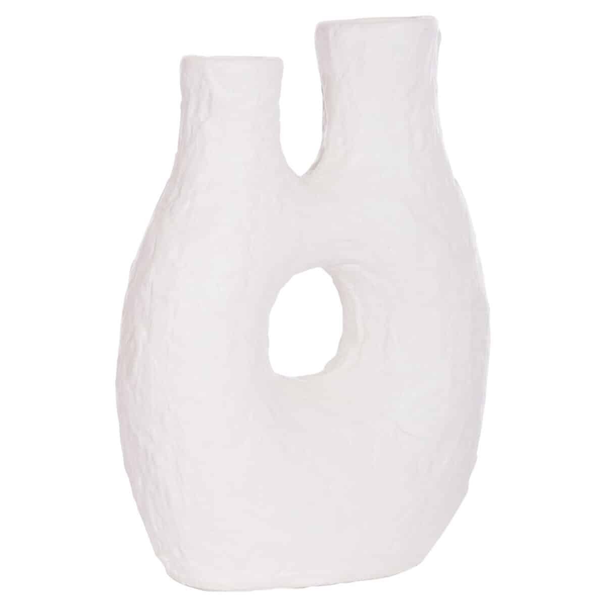 ΕΠΙΤΡΑΠΕΖΙΟ ΔΙΑΚΟΣΜΗΤΙΚΟ ΒΑΖΟ NAMENTIS HM4665.02L ΛΕΥΚΗ ΤΕΡΑΚΟΤΑ--27x13.5x37Υεκ - Image 3