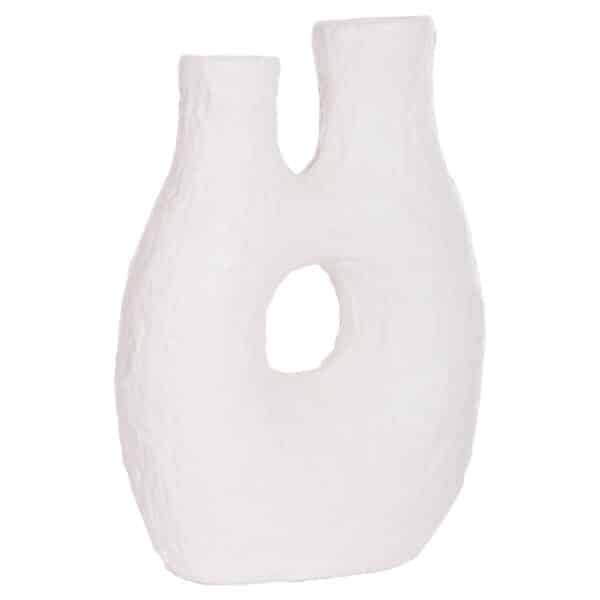 ΕΠΙΤΡΑΠΕΖΙΟ ΔΙΑΚΟΣΜΗΤΙΚΟ ΒΑΖΟ NAMENTIS HM4665.02L ΛΕΥΚΗ ΤΕΡΑΚΟΤΑ--27x13.5x37Υεκ - Image 3