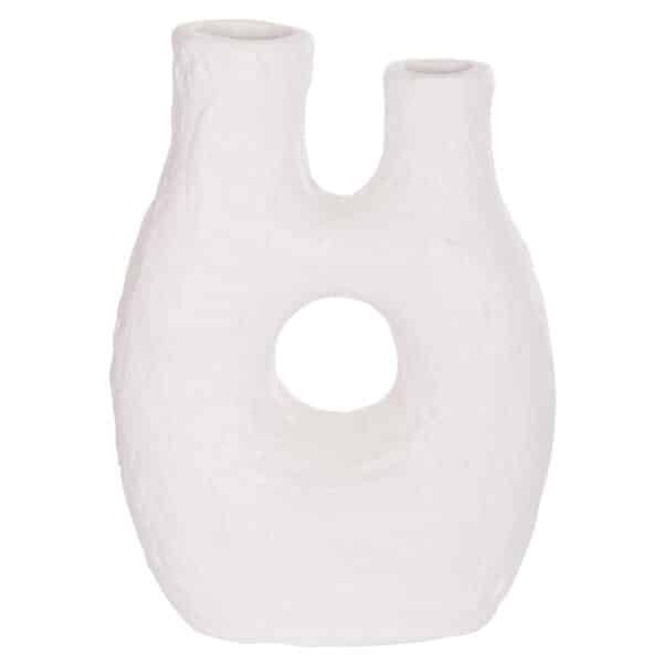 ΕΠΙΤΡΑΠΕΖΙΟ ΔΙΑΚΟΣΜΗΤΙΚΟ ΒΑΖΟ NAMENTIS HM4665.02L ΛΕΥΚΗ ΤΕΡΑΚΟΤΑ--27x13.5x37Υεκ - Image 4