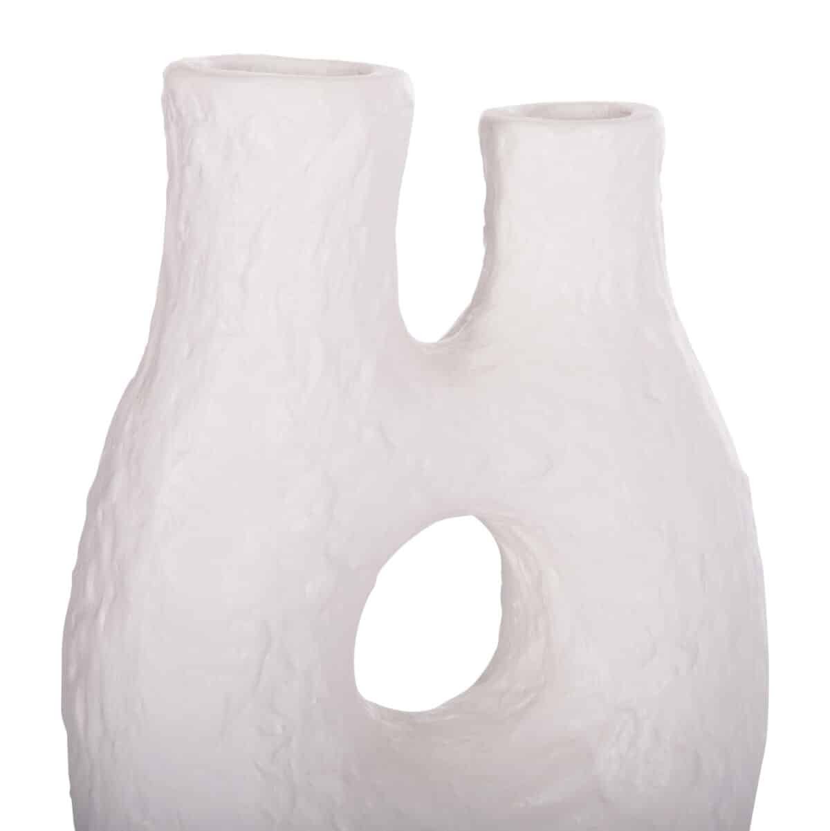 ΕΠΙΤΡΑΠΕΖΙΟ ΔΙΑΚΟΣΜΗΤΙΚΟ ΒΑΖΟ NAMENTIS HM4665.02L ΛΕΥΚΗ ΤΕΡΑΚΟΤΑ--27x13.5x37Υεκ - Image 6