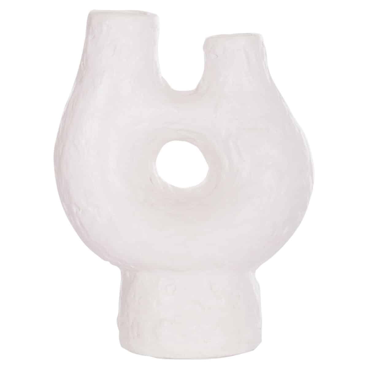 ΕΠΙΤΡΑΠΕΖΙΟ ΔΙΑΚΟΣΜΗΤΙΚΟ ΒΑΖΟ NAMENTIS HM4665.02S ΛΕΥΚΗ ΤΕΡΑΚΟΤΑ--26x15x32.5Υεκ - Image 3