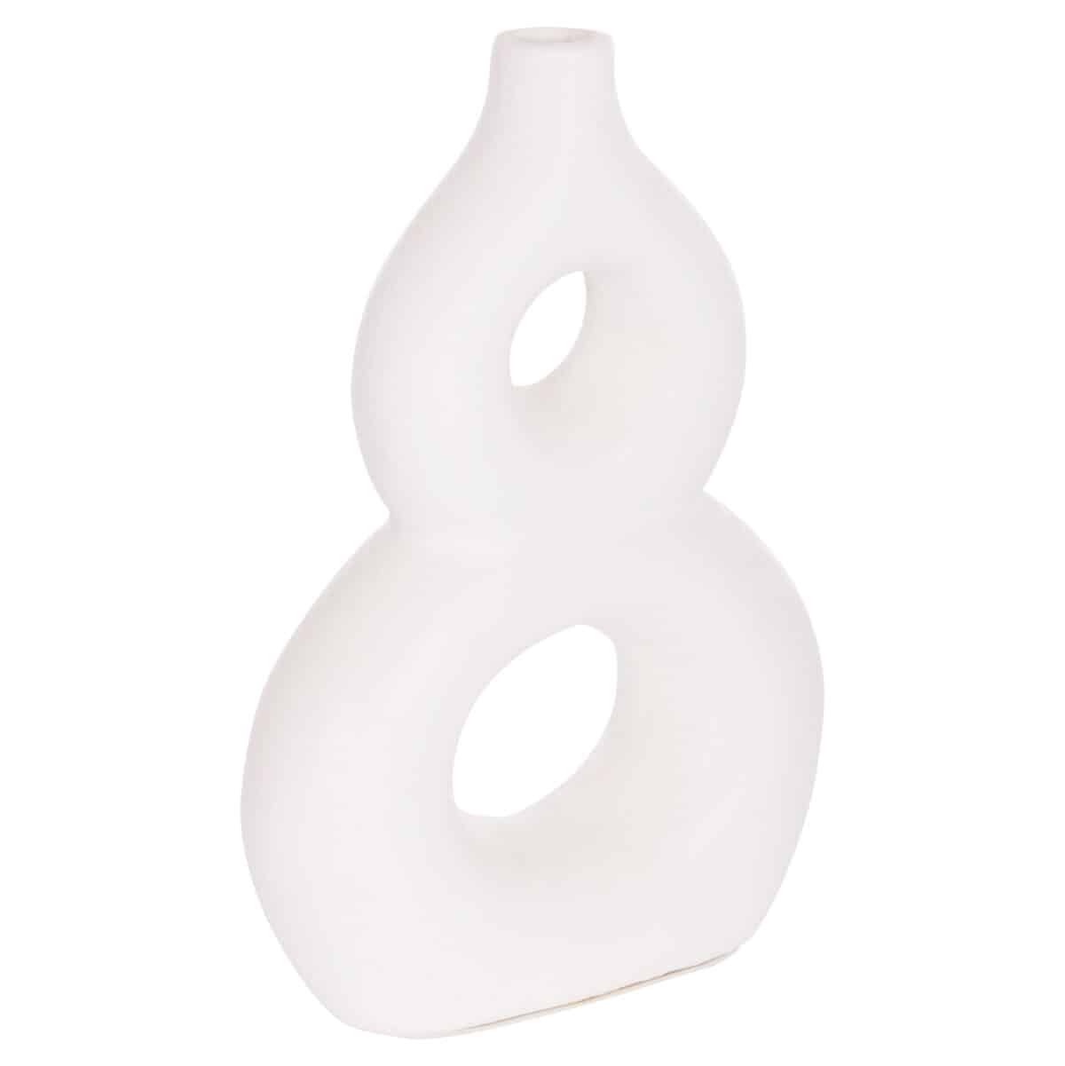 ΕΠΙΤΡΑΠΕΖΙΟ ΔΙΑΚΟΣΜΗΤΙΚΟ ΒΑΖΟ FIORIN HM4666.02S ΤΕΡΑΚΟΤΑ ΣΕ ΛΕΥΚΟ--21x7.5x31Υεκ. - Image 4