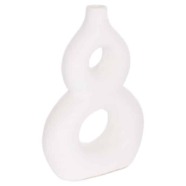 ΕΠΙΤΡΑΠΕΖΙΟ ΔΙΑΚΟΣΜΗΤΙΚΟ ΒΑΖΟ FIORIN HM4666.02S ΤΕΡΑΚΟΤΑ ΣΕ ΛΕΥΚΟ--21x7.5x31Υεκ. - Image 4