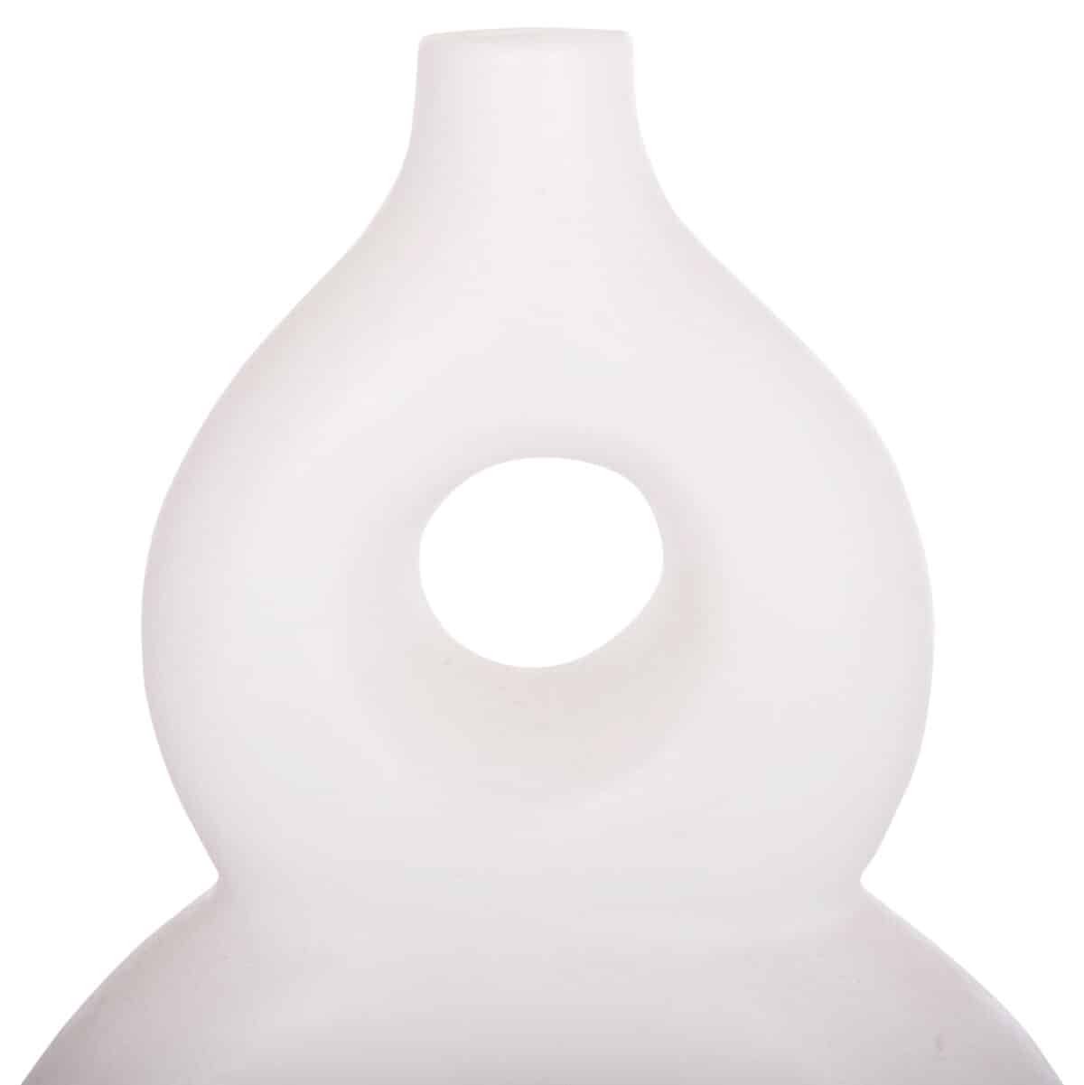 ΕΠΙΤΡΑΠΕΖΙΟ ΔΙΑΚΟΣΜΗΤΙΚΟ ΒΑΖΟ FIORIN HM4666.02S ΤΕΡΑΚΟΤΑ ΣΕ ΛΕΥΚΟ--21x7.5x31Υεκ. - Image 5