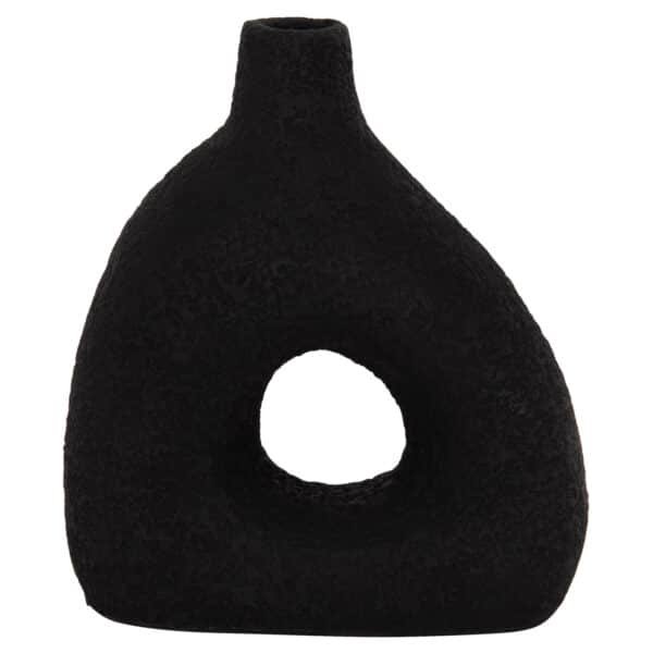 ΕΠΙΤΡΑΠΕΖΙΟ ΔΙΑΚΟΣΜΗΤΙΚΟ ΒΑΖΟ DECANT HM4667.01Μ ΤΕΡΑΚΟΤΑ ΣΕ ΜΑΥΡΟ--17x6.5x20Υεκ. - Image 3