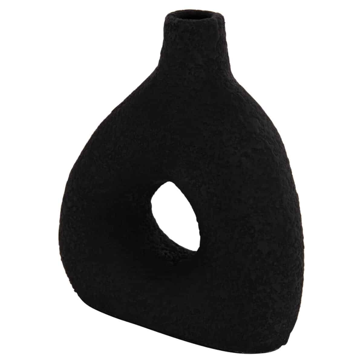 ΕΠΙΤΡΑΠΕΖΙΟ ΔΙΑΚΟΣΜΗΤΙΚΟ ΒΑΖΟ DECANT HM4667.01Μ ΤΕΡΑΚΟΤΑ ΣΕ ΜΑΥΡΟ--17x6.5x20Υεκ. - Image 5