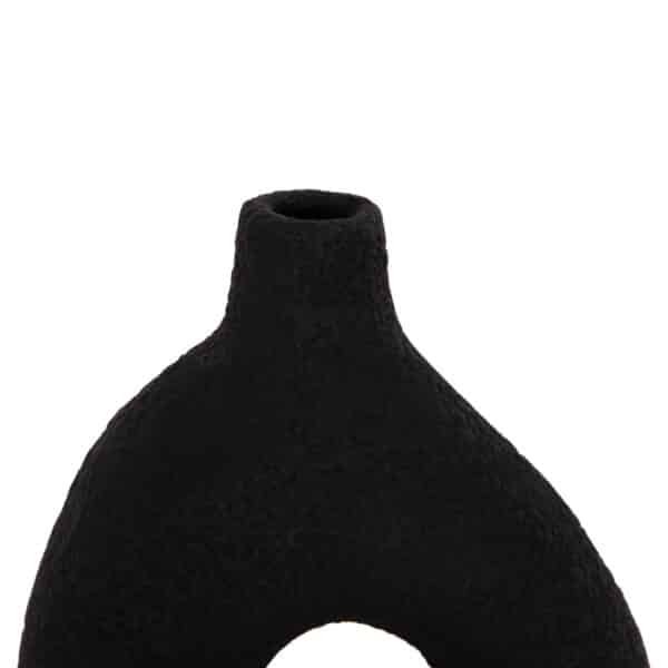 ΕΠΙΤΡΑΠΕΖΙΟ ΔΙΑΚΟΣΜΗΤΙΚΟ ΒΑΖΟ DECANT HM4667.01Μ ΤΕΡΑΚΟΤΑ ΣΕ ΜΑΥΡΟ--17x6.5x20Υεκ. - Image 6