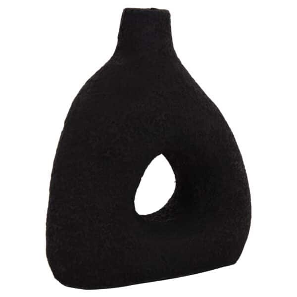 ΕΠΙΤΡΑΠΕΖΙΟ ΔΙΑΚΟΣΜΗΤΙΚΟ ΒΑΖΟ DECANT HM4667.01Μ ΤΕΡΑΚΟΤΑ ΣΕ ΜΑΥΡΟ--17x6.5x20Υεκ.