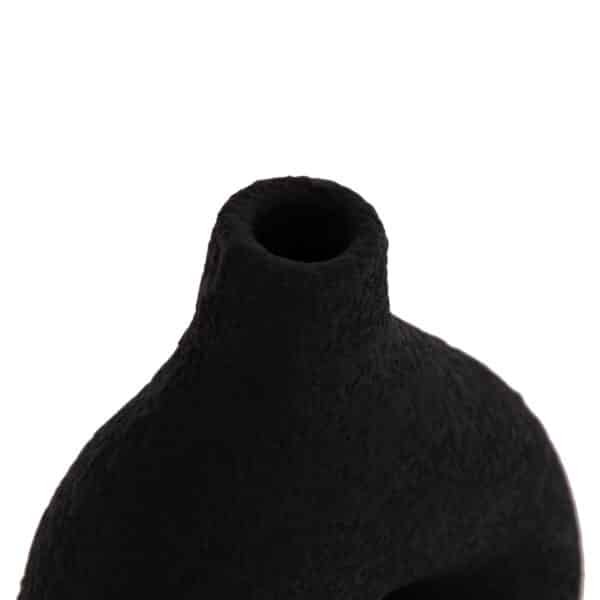 ΕΠΙΤΡΑΠΕΖΙΟ ΔΙΑΚΟΣΜΗΤΙΚΟ ΒΑΖΟ DECANT HM4667.01Μ ΤΕΡΑΚΟΤΑ ΣΕ ΜΑΥΡΟ--17x6.5x20Υεκ. - Image 8