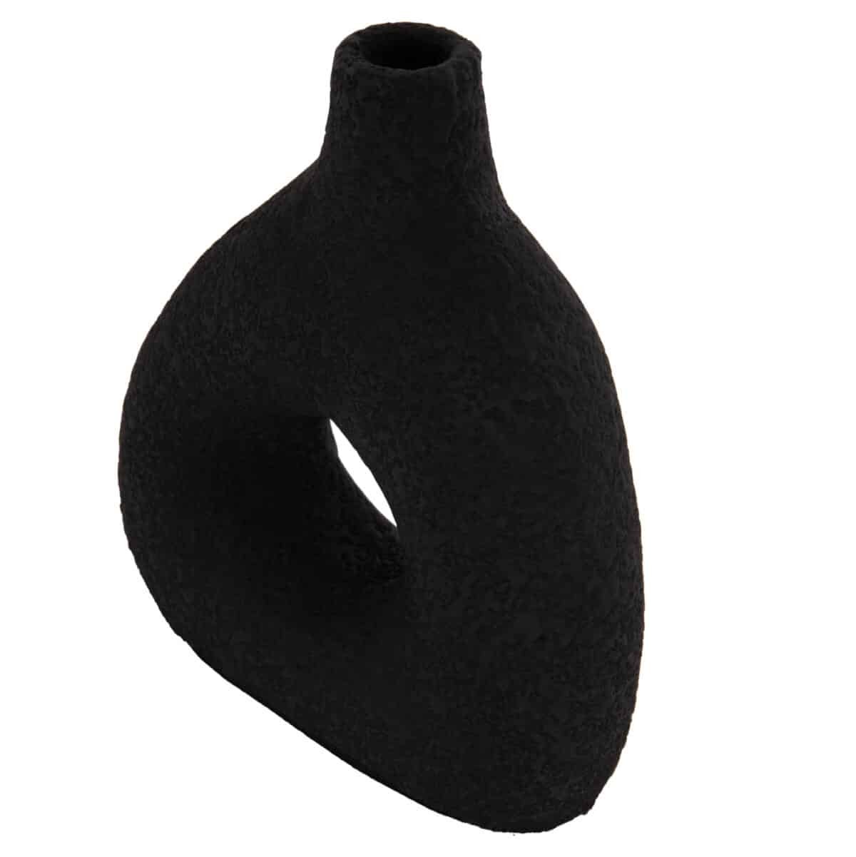 ΕΠΙΤΡΑΠΕΖΙΟ ΔΙΑΚΟΣΜΗΤΙΚΟ ΒΑΖΟ DECANT HM4667.01Μ ΤΕΡΑΚΟΤΑ ΣΕ ΜΑΥΡΟ--17x6.5x20Υεκ. - Image 9