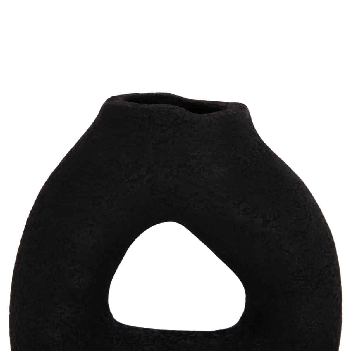 ΕΠΙΤΡΑΠΕΖΙΟ ΔΙΑΚΟΣΜΗΤΙΚΟ ΒΑΖΟ DECANT HM4667.01S ΤΕΡΑΚΟΤΑ ΣΕ ΜΑΥΡΟ--17.5x6.5x17Υεκ. - Image 6