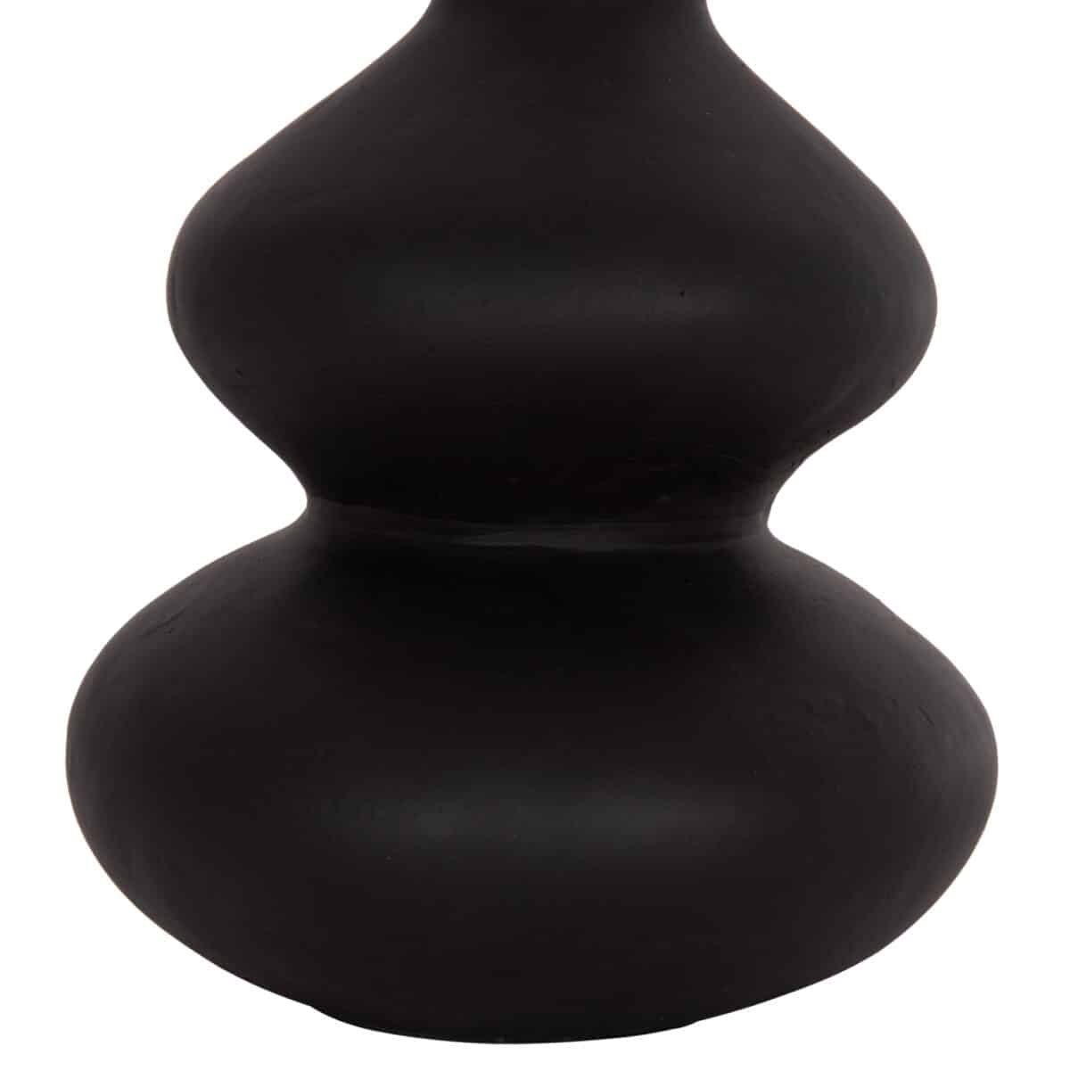 ΕΠΙΤΡΑΠΕΖΙΟ ΔΙΑΚΟΣΜΗΤΙΚΟ ΒΑΖΟ CHELIN HM4670S ΤΕΡΑΚΟΤΑ ΣΕ ΜΑΥΡΟ--Φ20x25Υεκ. - Image 5