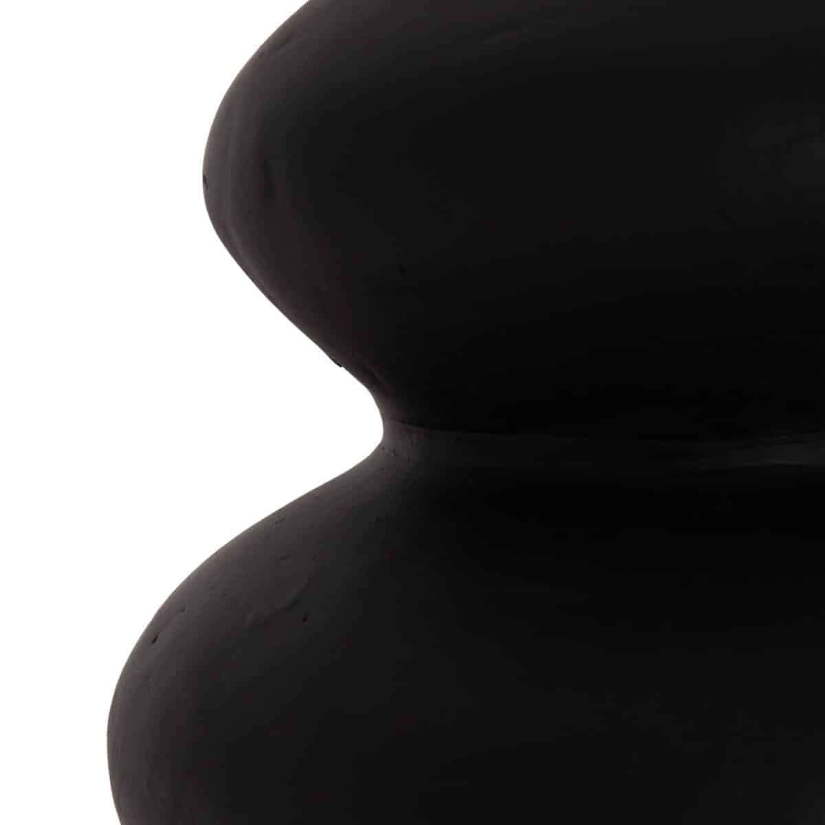 ΕΠΙΤΡΑΠΕΖΙΟ ΔΙΑΚΟΣΜΗΤΙΚΟ ΒΑΖΟ CHELIN HM4670S ΤΕΡΑΚΟΤΑ ΣΕ ΜΑΥΡΟ--Φ20x25Υεκ. - Image 6