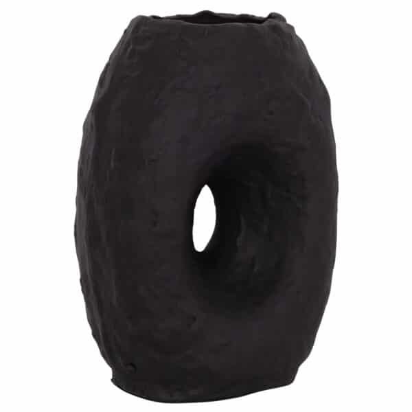 ΕΠΙΤΡΑΠΕΖΙΟ ΔΙΑΚΟΣΜΗΤΙΚΟ ΒΑΖΟ NAMENTIS HM4673.01L ΜΑΥΡΗ ΤΕΡΑΚΟΤΑ--26.5x16x36.5Υεκ