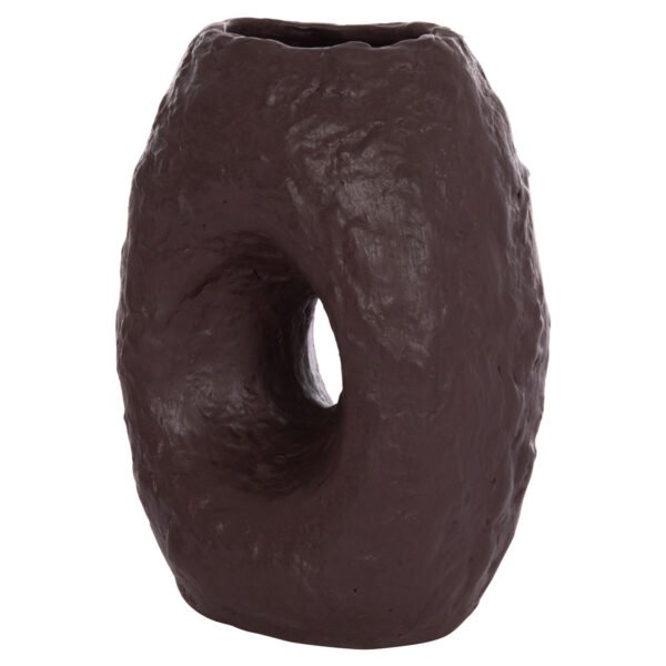 ΕΠΙΤΡΑΠΕΖΙΟ ΔΙΑΚΟΣΜΗΤΙΚΟ ΒΑΖΟ NAMENTIS HM4673.07L ΣΟΚΟΛΑΤΙ ΤΕΡΑΚΟΤΑ--26.5x16x36.5Υεκ - Image 4