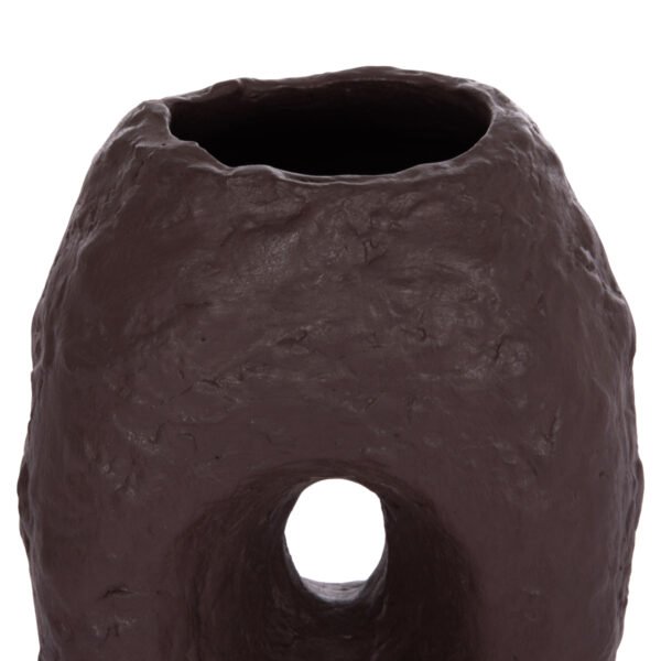 ΕΠΙΤΡΑΠΕΖΙΟ ΔΙΑΚΟΣΜΗΤΙΚΟ ΒΑΖΟ NAMENTIS HM4673.07L ΣΟΚΟΛΑΤΙ ΤΕΡΑΚΟΤΑ--26.5x16x36.5Υεκ - Image 6