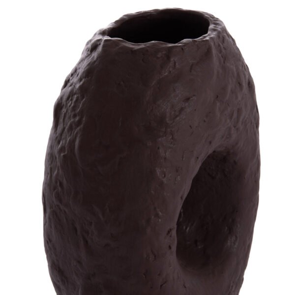 ΕΠΙΤΡΑΠΕΖΙΟ ΔΙΑΚΟΣΜΗΤΙΚΟ ΒΑΖΟ NAMENTIS HM4673.07L ΣΟΚΟΛΑΤΙ ΤΕΡΑΚΟΤΑ--26.5x16x36.5Υεκ - Image 8
