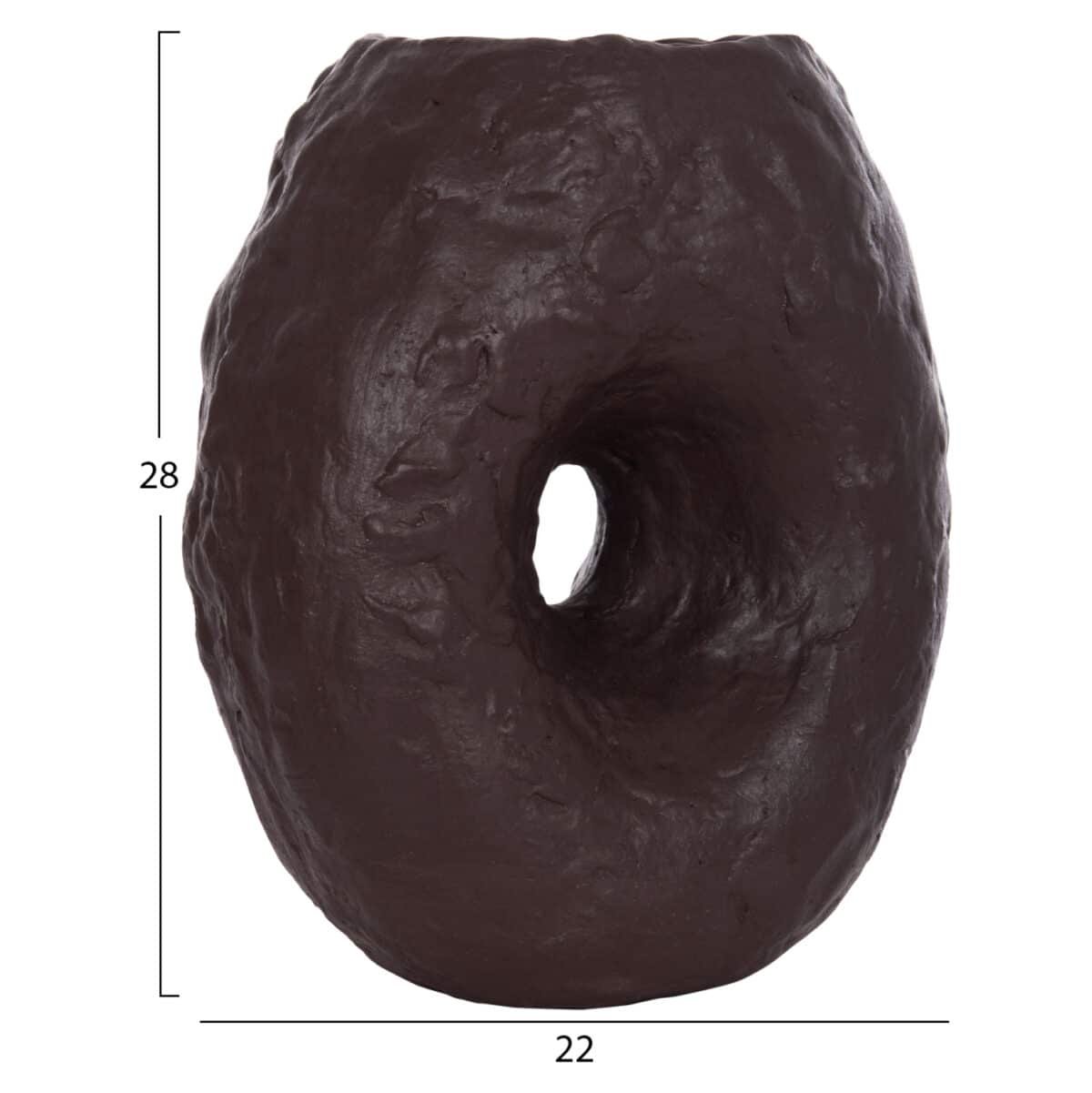 ΕΠΙΤΡΑΠΕΖΙΟ ΔΙΑΚΟΣΜΗΤΙΚΟ ΒΑΖΟ NAMENTIS HM4673.07S ΣΟΚΟΛΑΤΙ ΤΕΡΑΚΟΤΑ--22x13x28Υεκ - Image 2