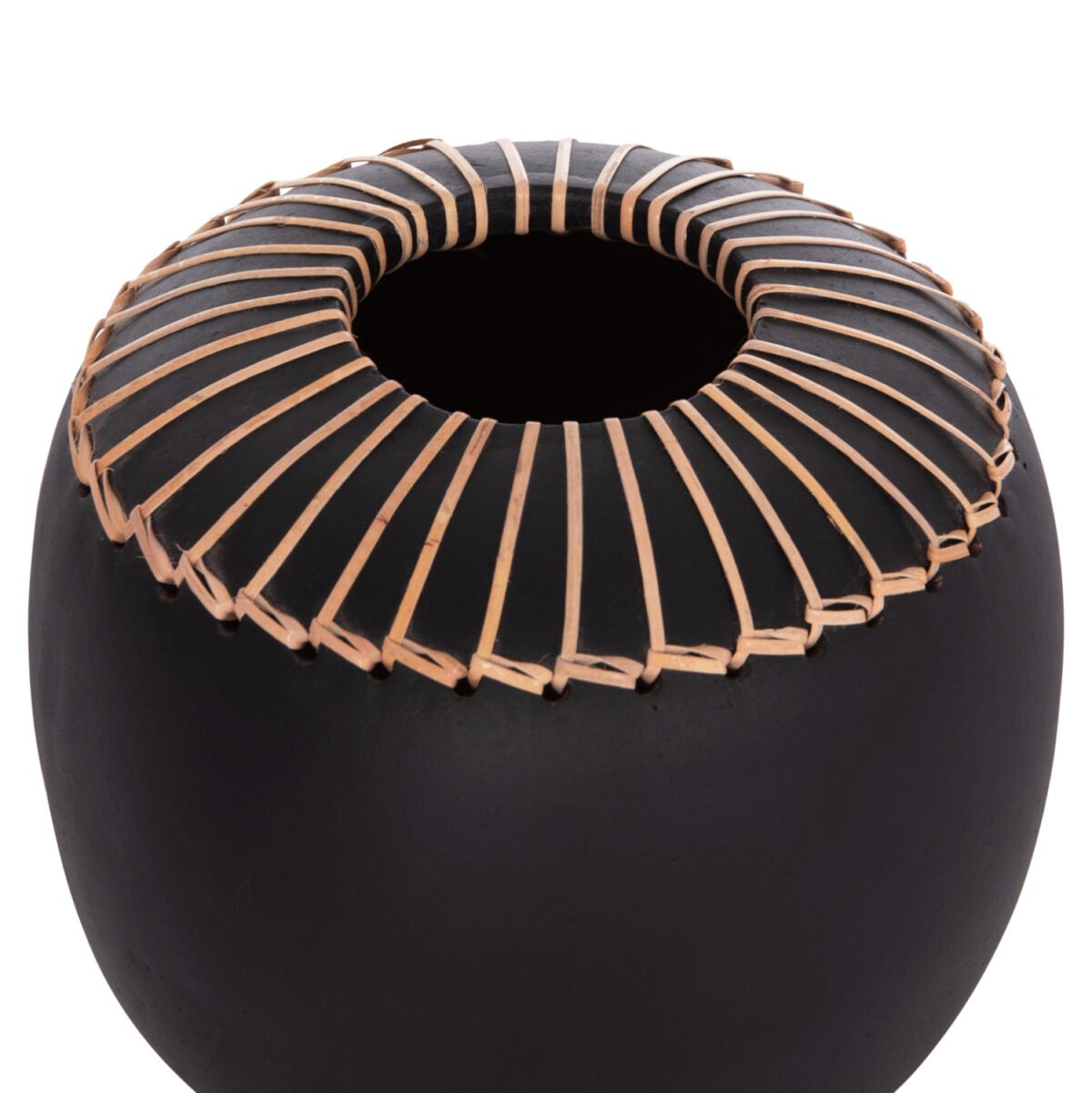 ΕΠΙΤΡΑΠΕΖΙΟ ΔΙΑΚΟΣΜΗΤΙΚΟ ΒΑΖΟ LENNOX HM4675.01L TΕΡΑΚΟΤΑ ΣΕ ΜΑΥΡΟ--Φ22x20Υεκ. - Image 4