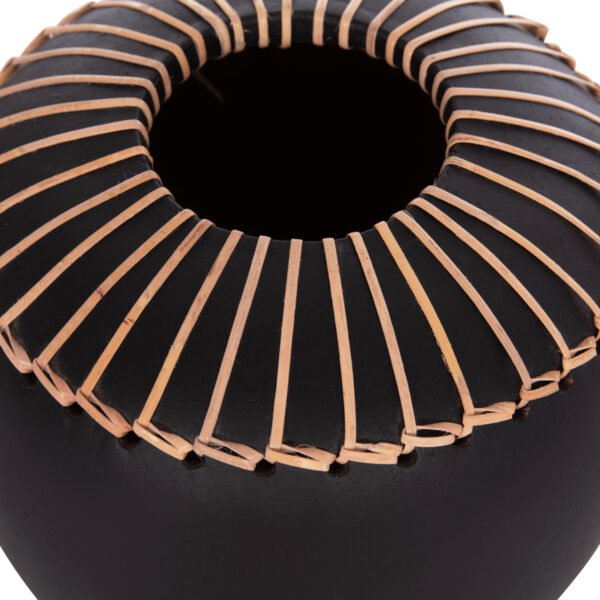 ΕΠΙΤΡΑΠΕΖΙΟ ΔΙΑΚΟΣΜΗΤΙΚΟ ΒΑΖΟ LENNOX HM4675.01L TΕΡΑΚΟΤΑ ΣΕ ΜΑΥΡΟ--Φ22x20Υεκ. - Image 10