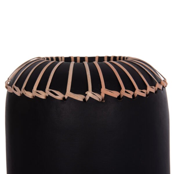 ΕΠΙΤΡΑΠΕΖΙΟ ΔΙΑΚΟΣΜΗΤΙΚΟ ΒΑΖΟ LENNOX HM4675.01S TΕΡΑΚΟΤΑ ΣΕ ΜΑΥΡΟ--Φ18x33Υεκ. - Image 5